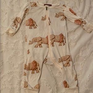 Milk Barn one piece “elephant in tutu’s” footless